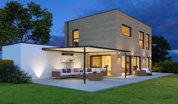 Tokozott oszlopos napellenzö